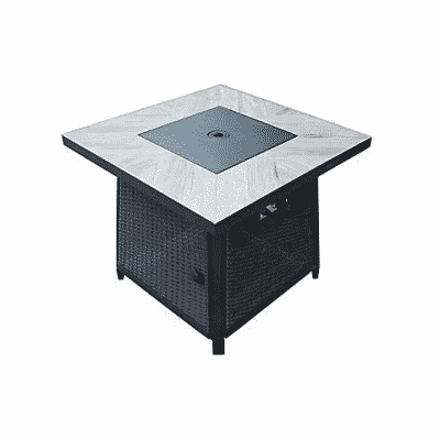30" Wicker Tile Gas Table