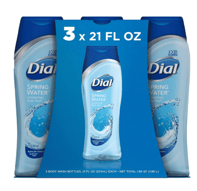 dial spring water body wash