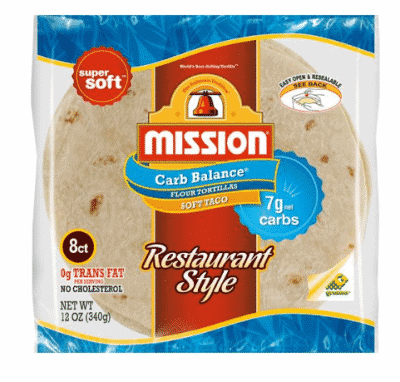 Mission Low Carb Whole Wheat Flour Tortillas