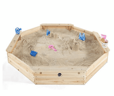 plum giant wooden sand pit