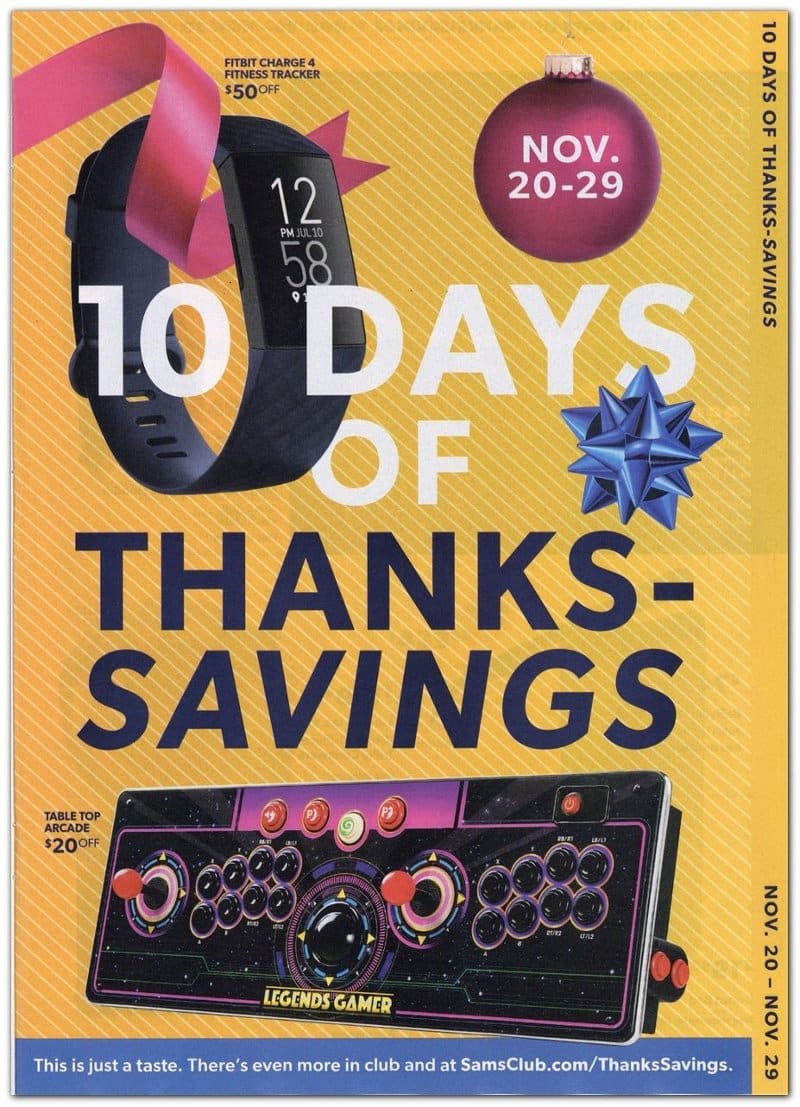 sams club thanksgiving day sales