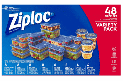 Ziploc 48pc variety pack