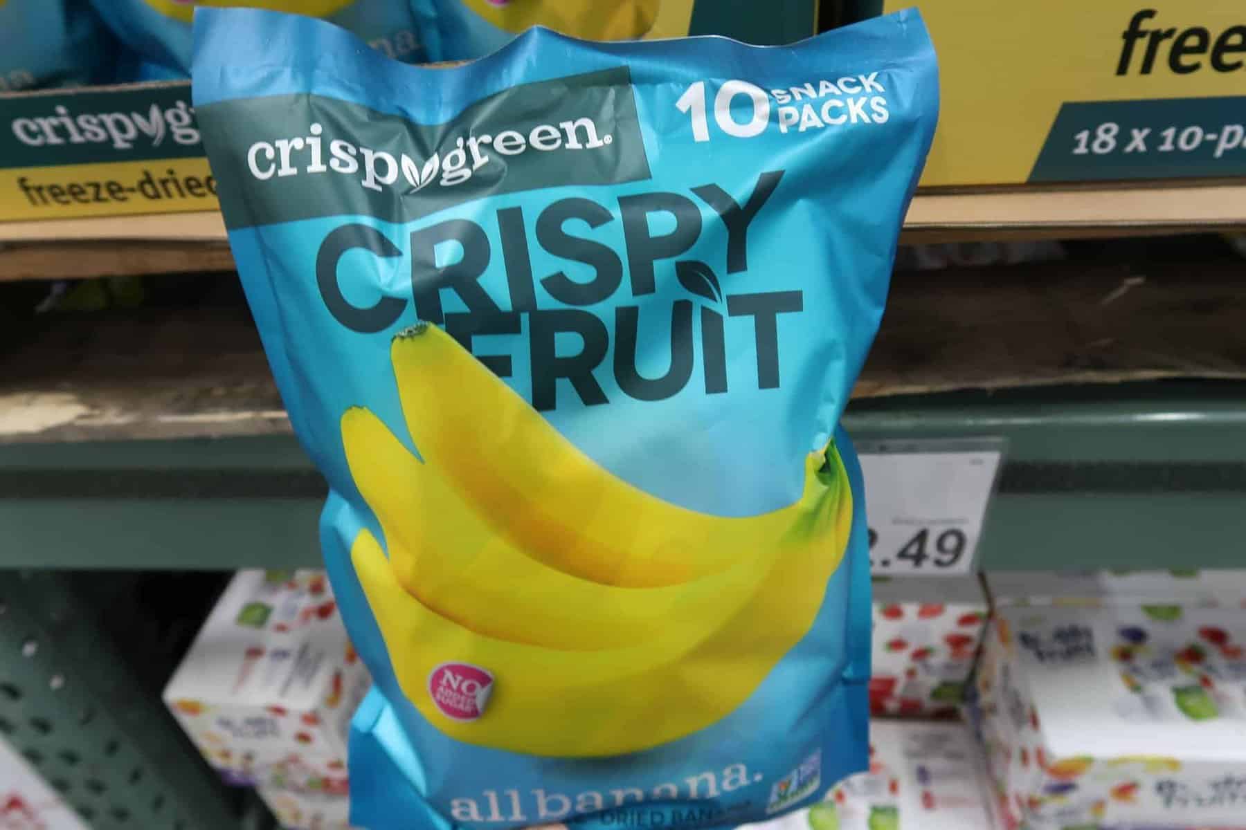 crispy greens fruit dried bananas