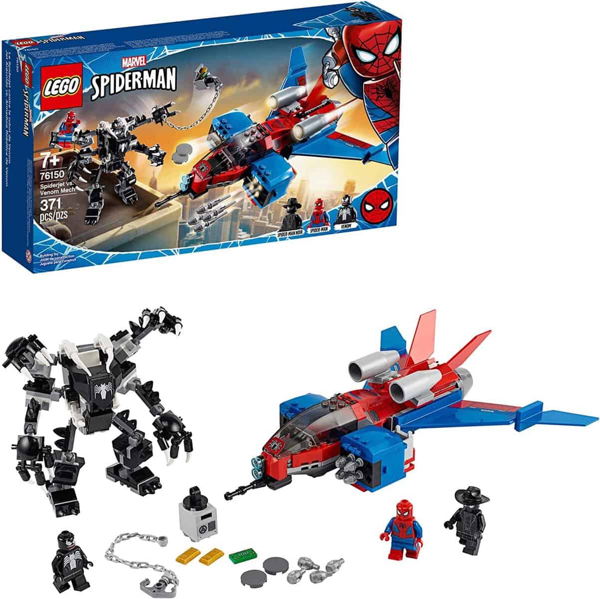 LEGO Building Kit Marvel Spider Man / Venom Jet