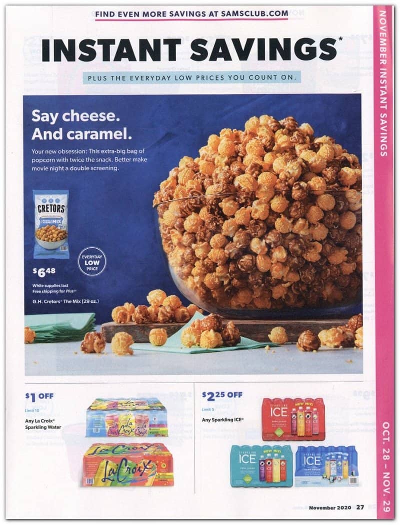 sams club instant savings this week