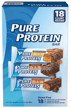 pure protein bars 18 pk