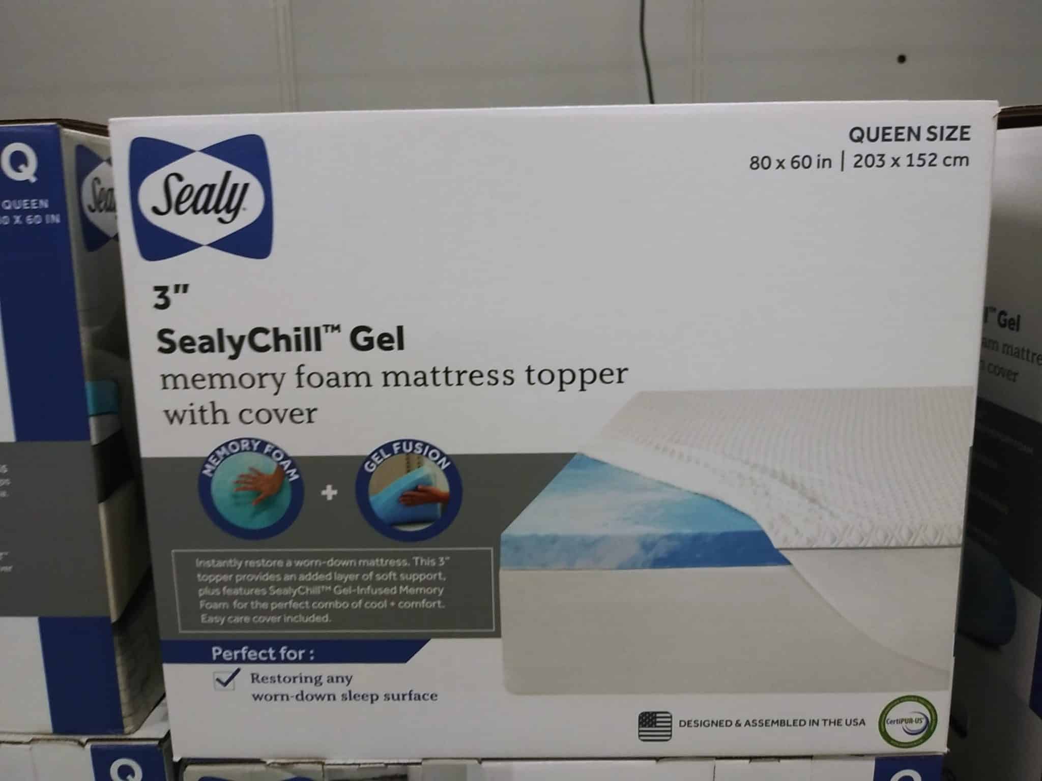 sealy 3 inch memory foam topper