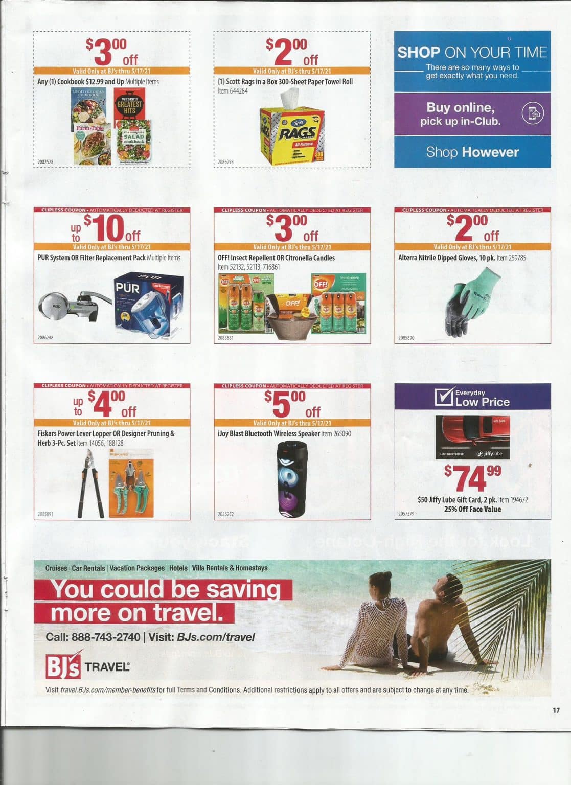 BJ's Front of Club Coupon Book 5/17 | MyBJsWholesale