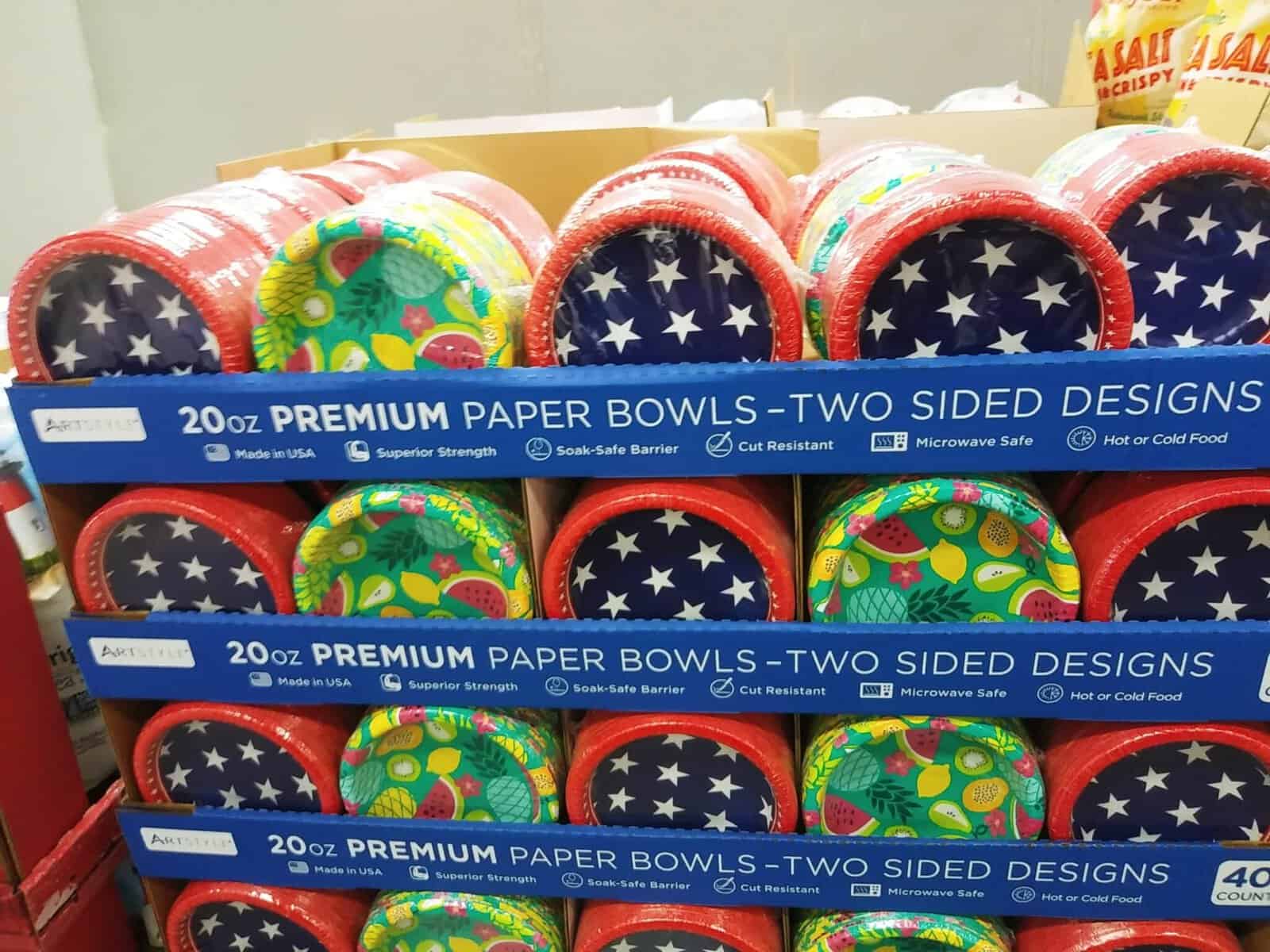 Holiday Styled Paper Bowls