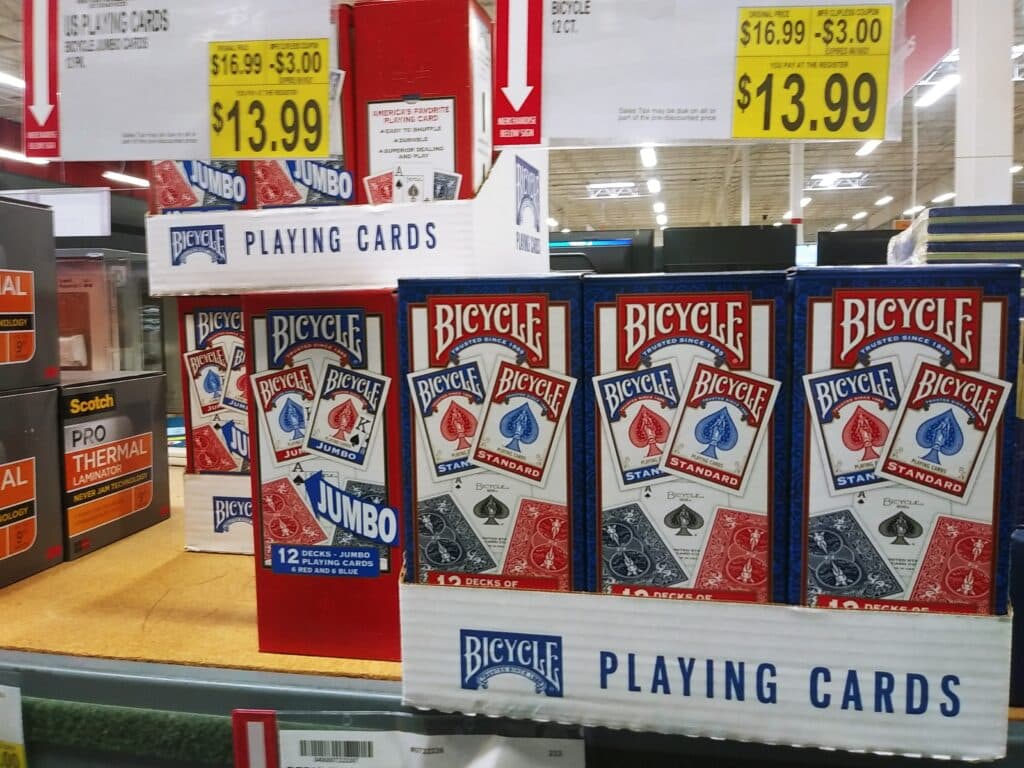 bicylce us playing cards