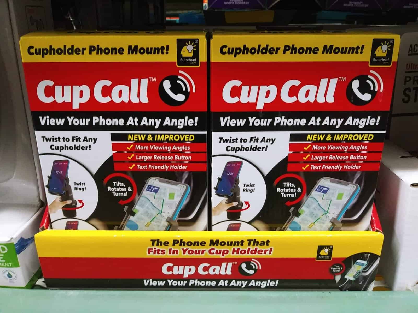 cup call phone mount