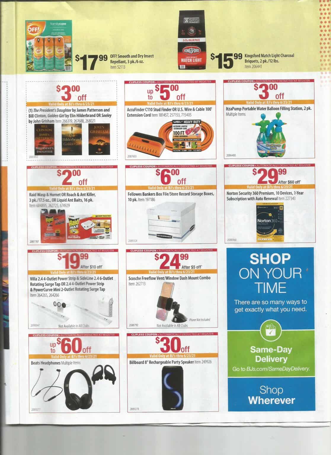 BJ's Wholesale Front of Club Coupon Book Scan 6/23 | MyBJsWholesale