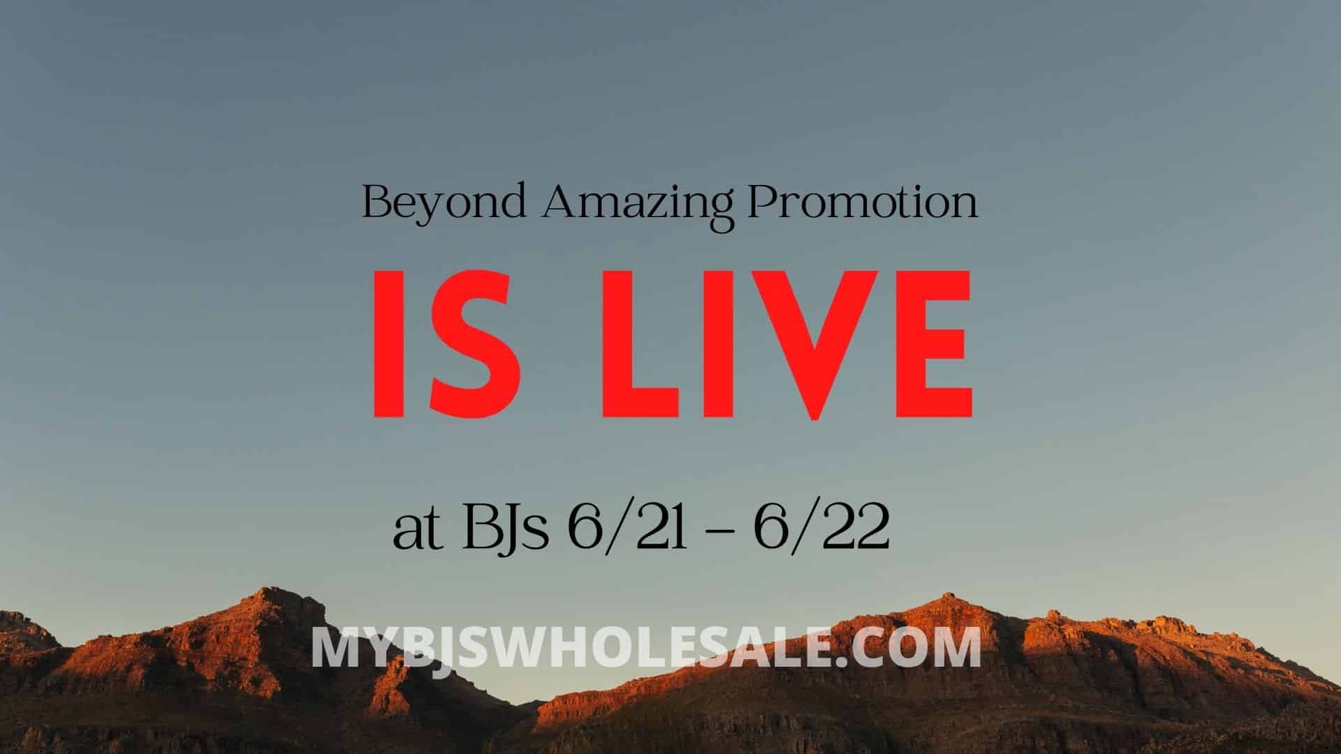bjs beyond amazing savings promotion
