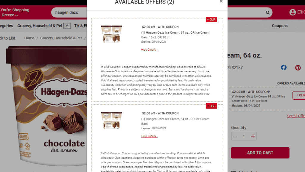 GO! Haagen Daz Coupon Stack! | MyBJsWholesale