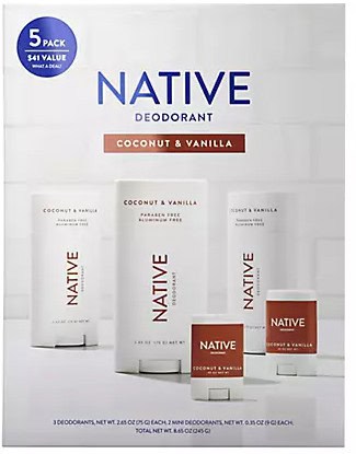 native deodorant 5ct set