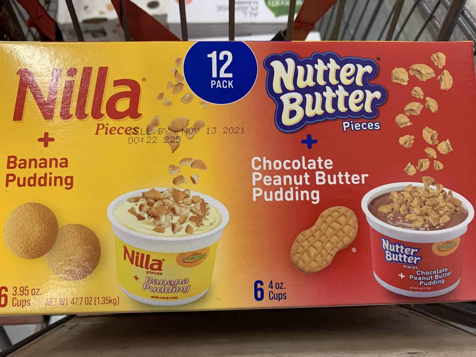 nilla and nutter butter pudding at bjs