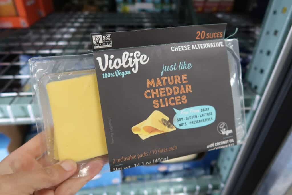 violife vegan cheddar slices