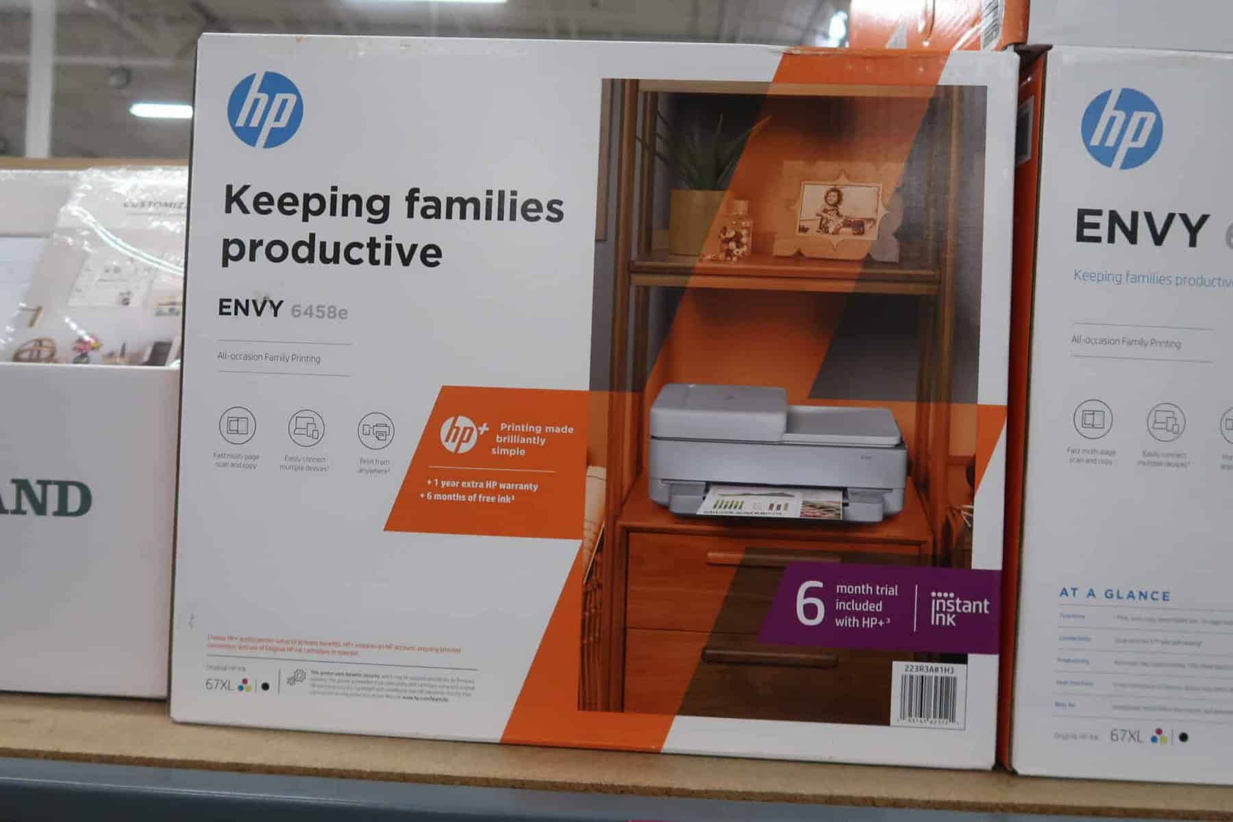 HP ENVY 6458e All-in-One Wireless Printer with 6-Months Free Ink Through HP Plus