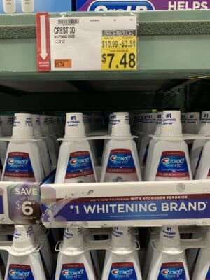 crest mouthwash at bjs clearance