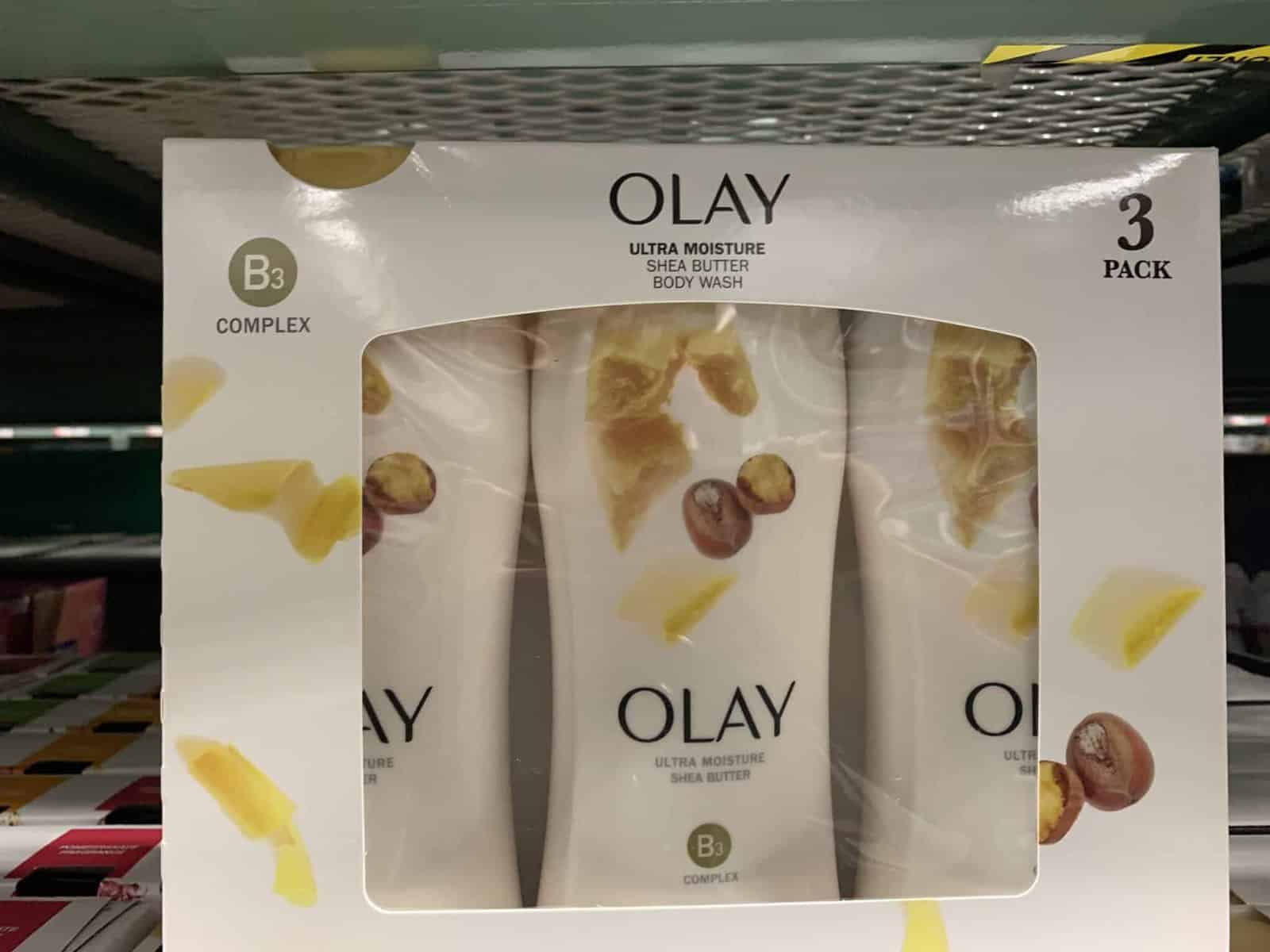olay body wash three pack at bjs wholesale club