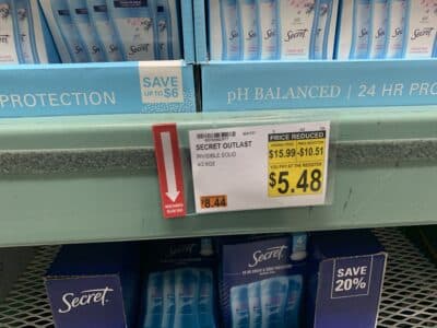 secret deodorant at bjs wholeasale club