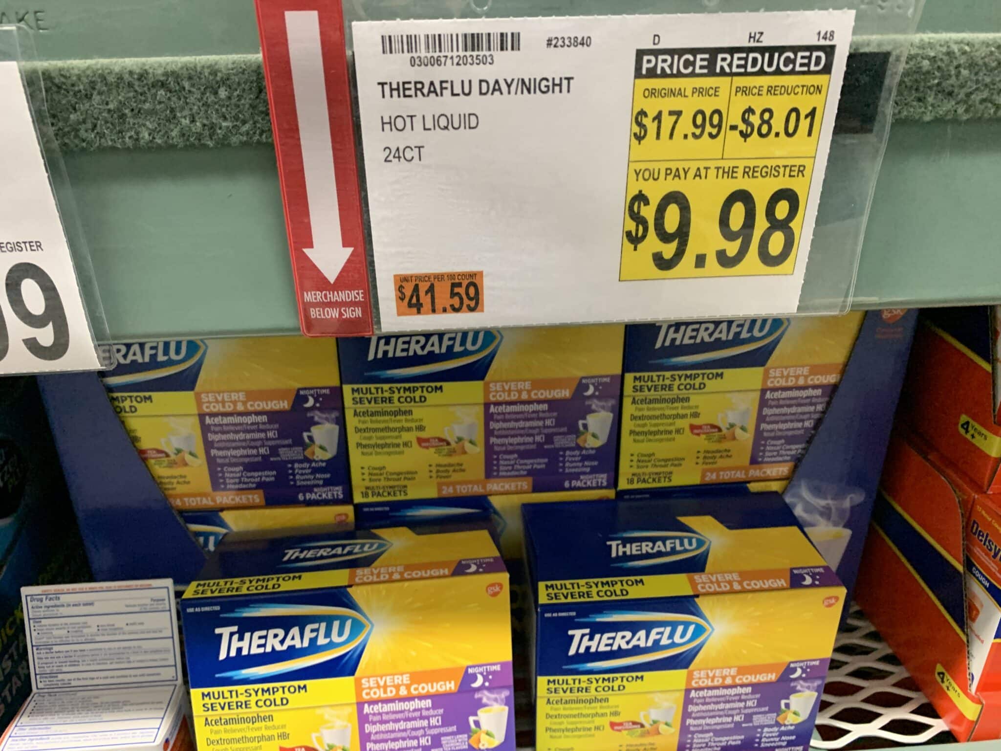 theraflu clearance at bjs