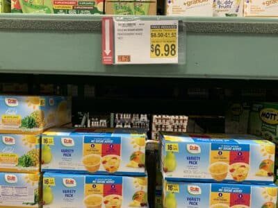 dole no sugar added fruit cups at bjs