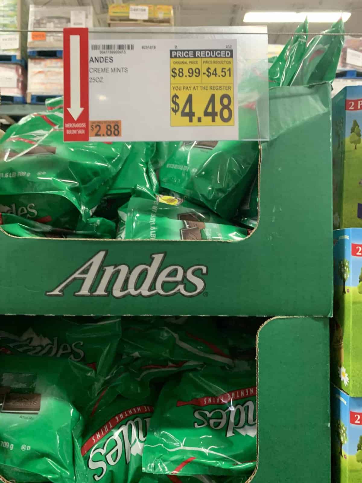 andes mint clearance