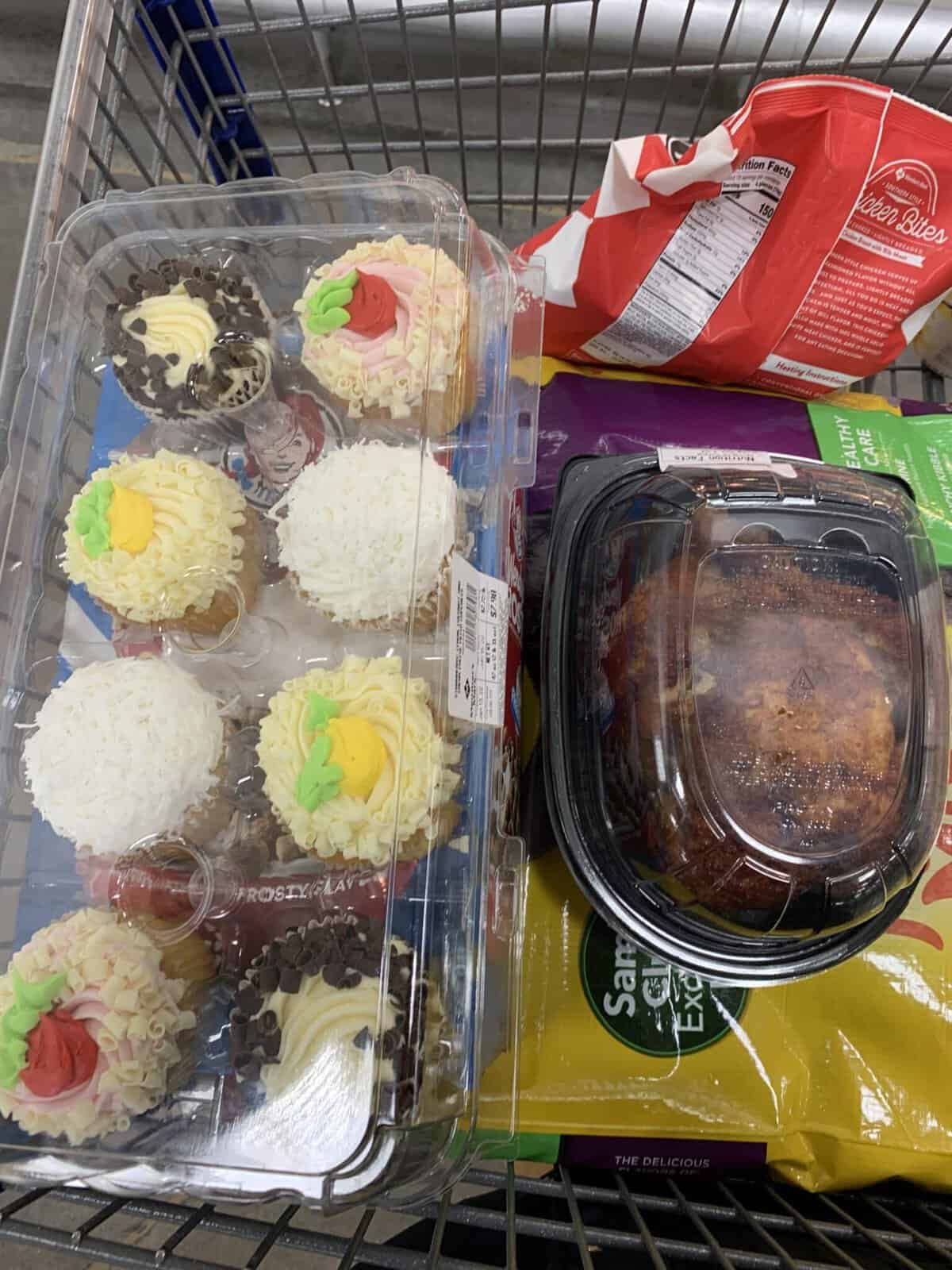 free cupcakes and chicken at sam's club