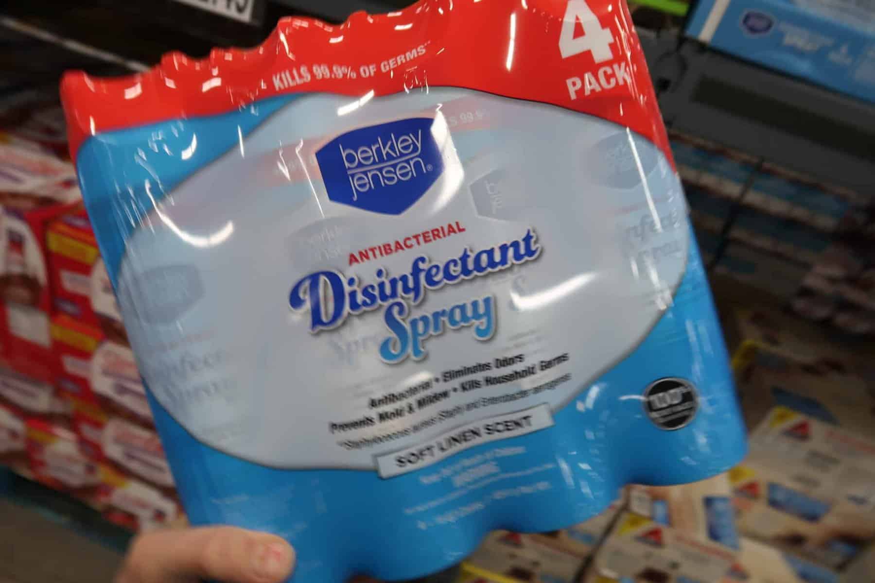 berkley jensen disinfectant spray at BJ's