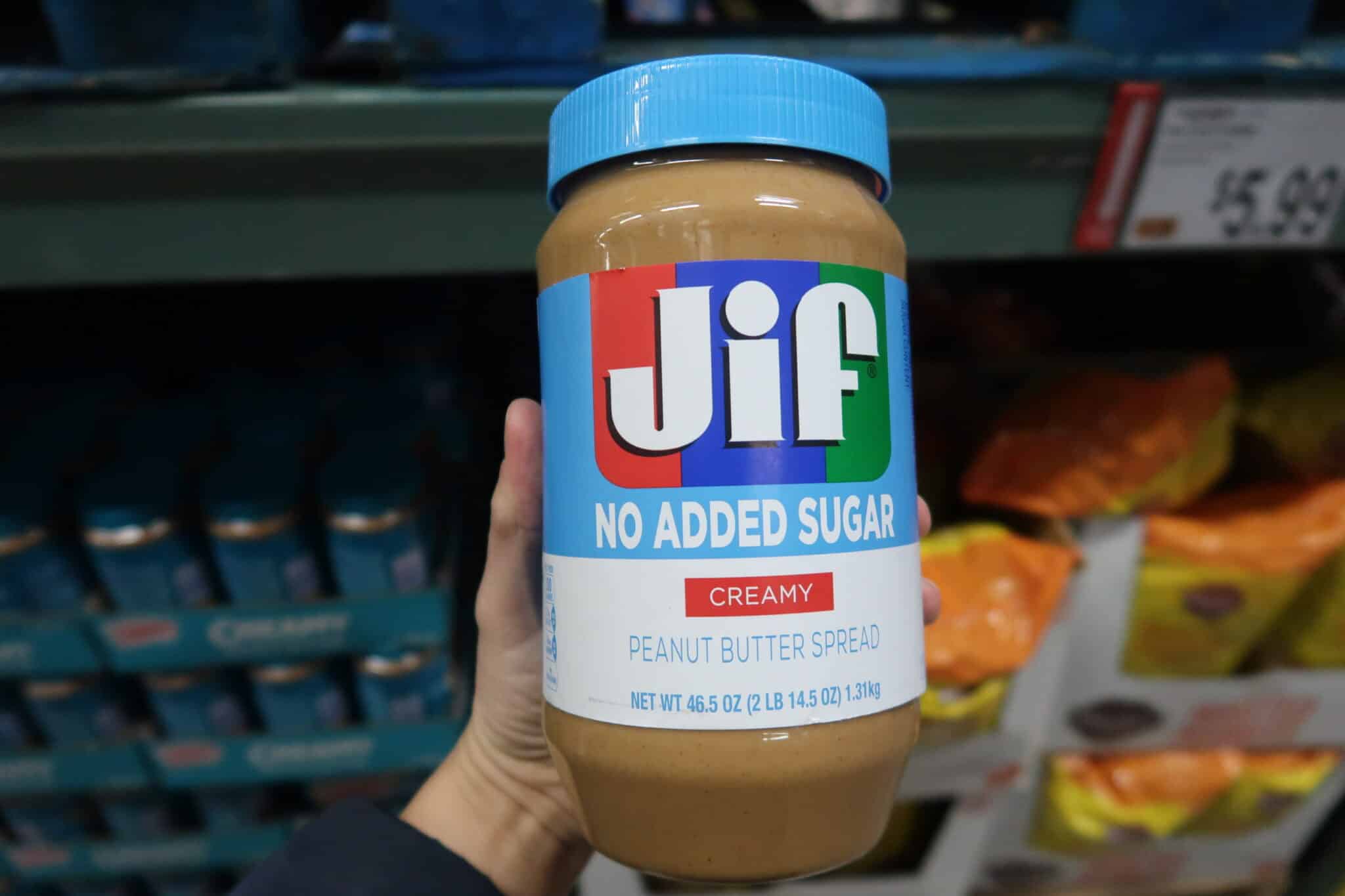 Low SUgar Jif Peanut Butter