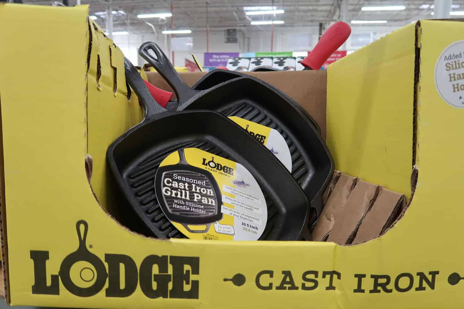 lodge cast iron pan on sale at bjs