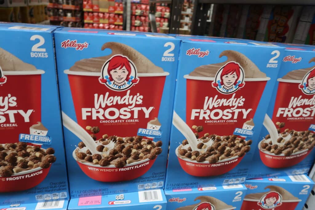 wendy's frosty cereal at sam's club