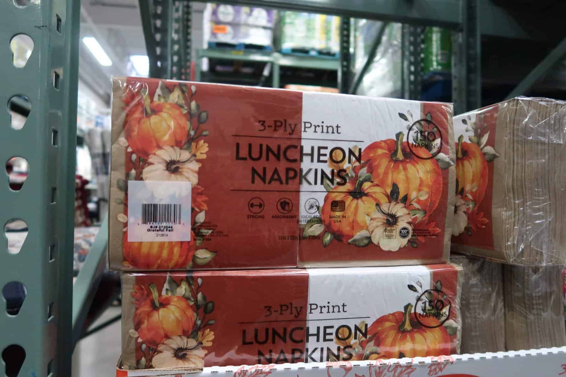 autumn luncheon napkins