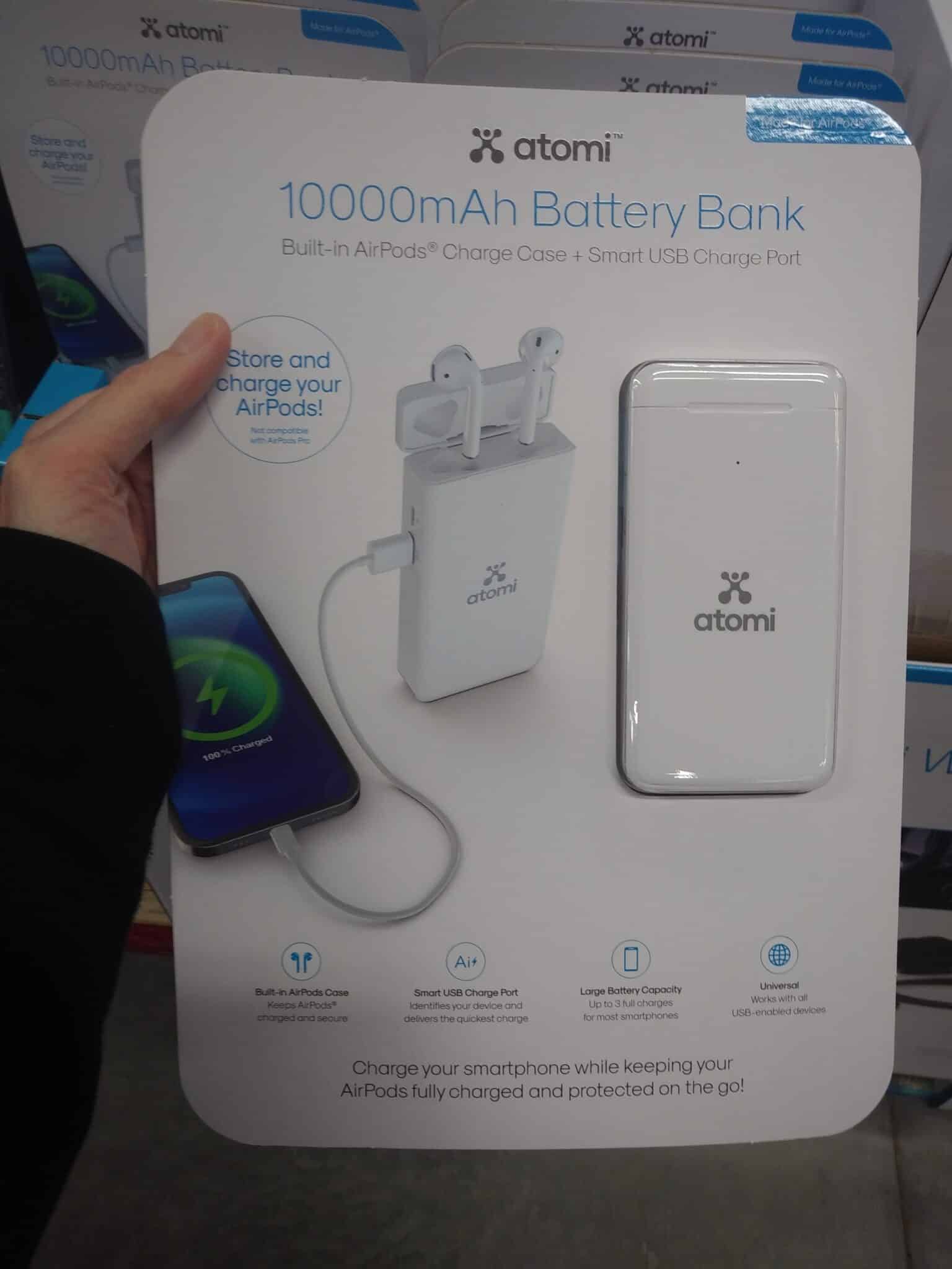 atomi 10000mah battery bank