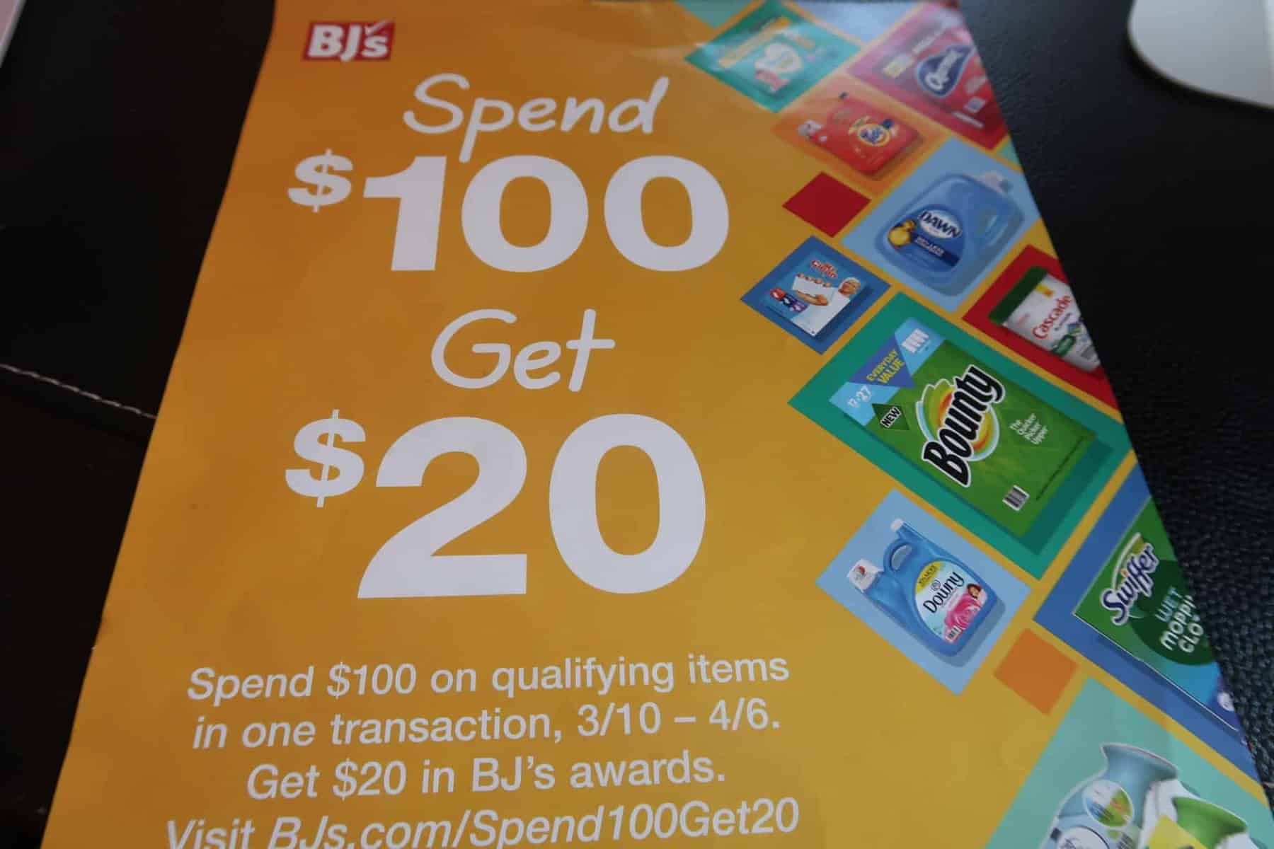bjs P&g promotion for april