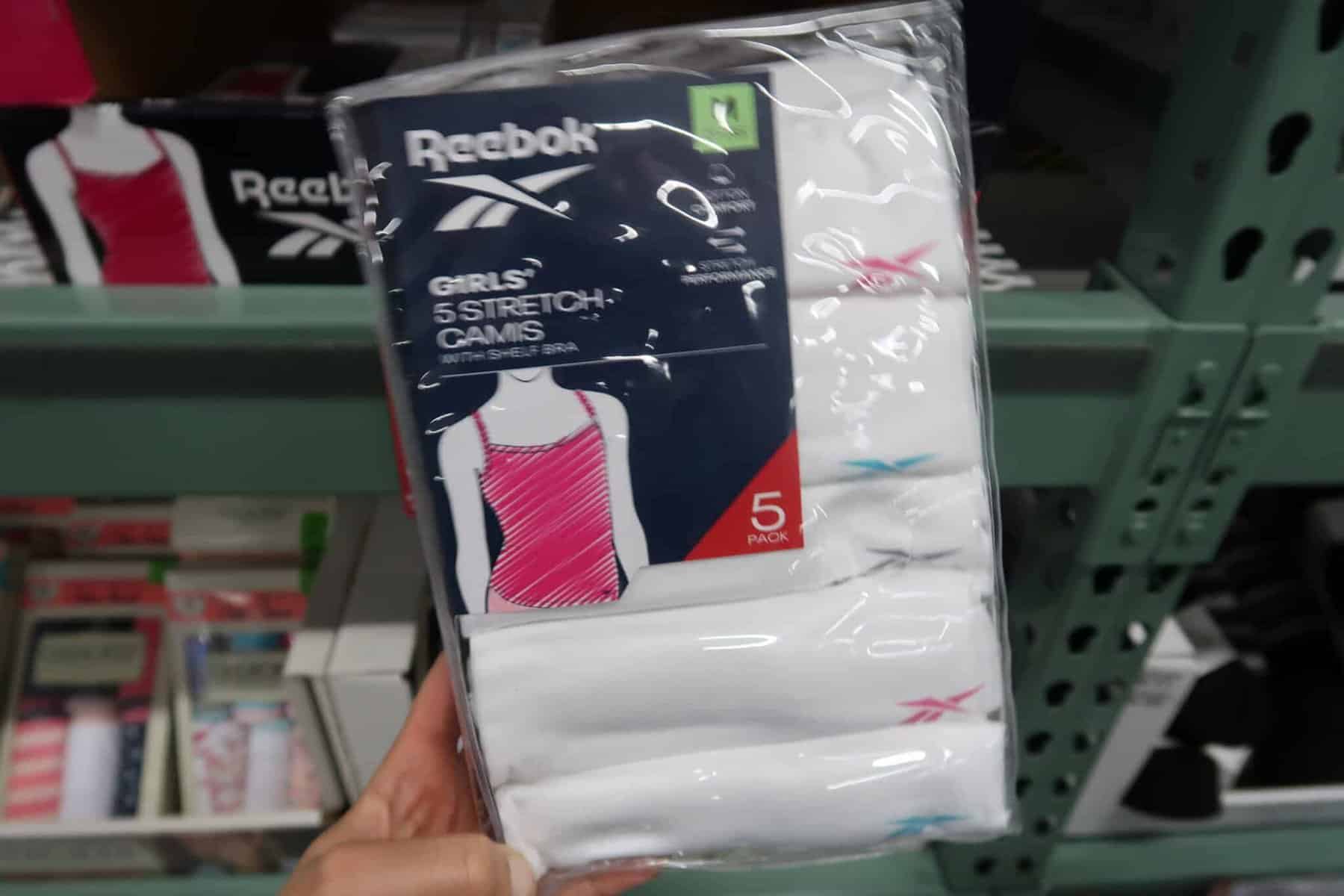 reebok girls camis