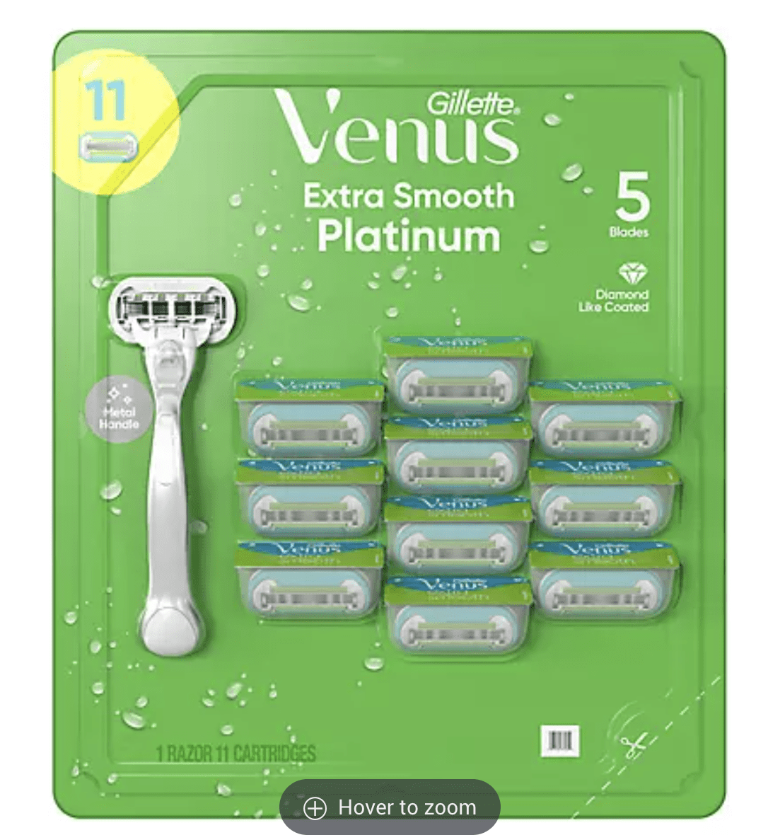 gilllette venus platinum razor at bjs wholesale