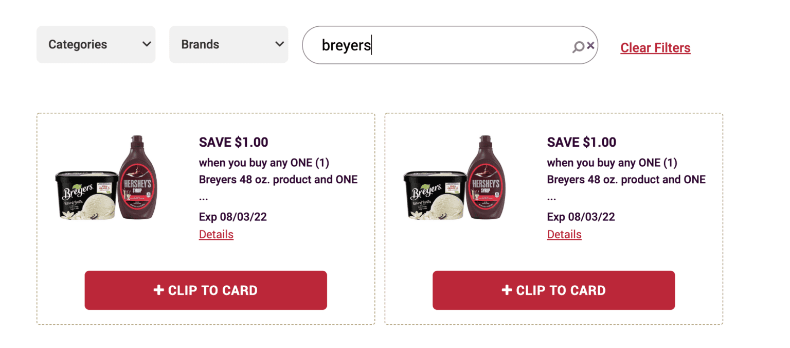 Coupon Stack For Breyers Ice Cream &amp; Hershey's Syrup | MyBJsWholesale