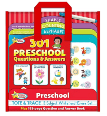 prechool tote & trace 3 subject set