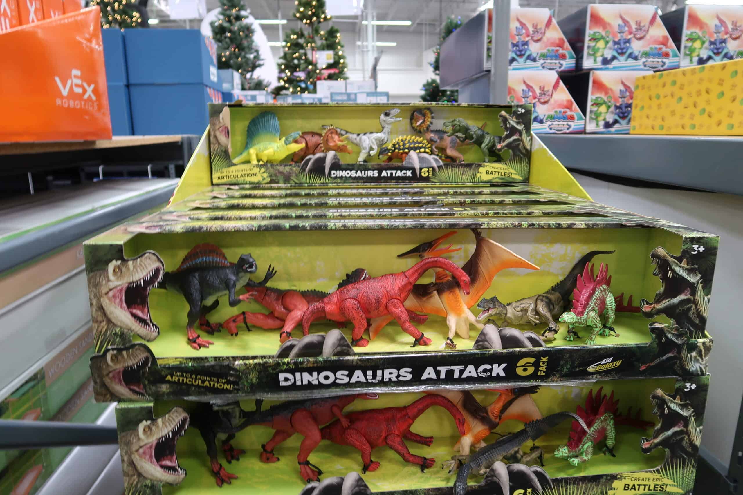 dinosaurs attack at BJs wholesale