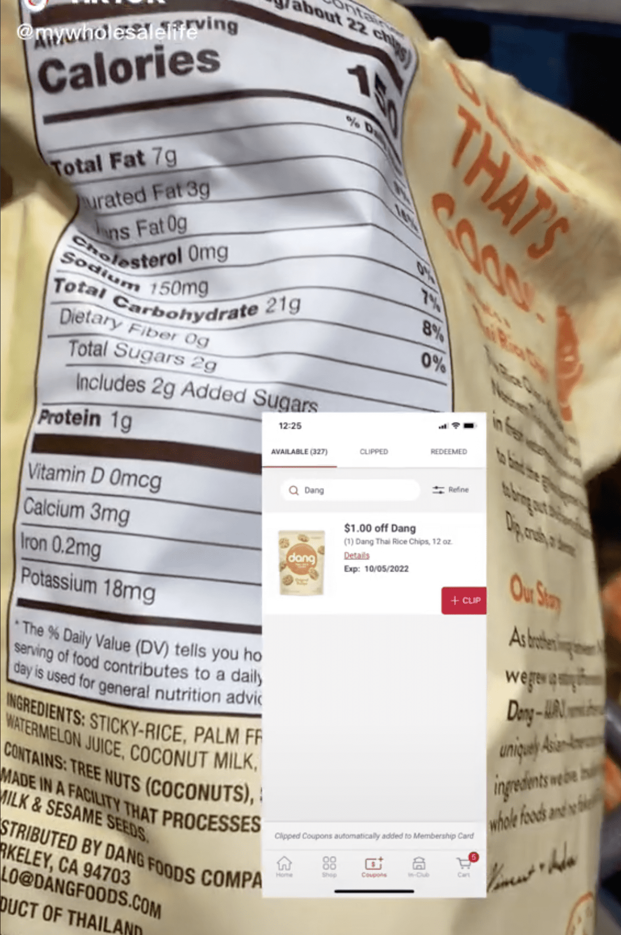 dang thai chips at BJs