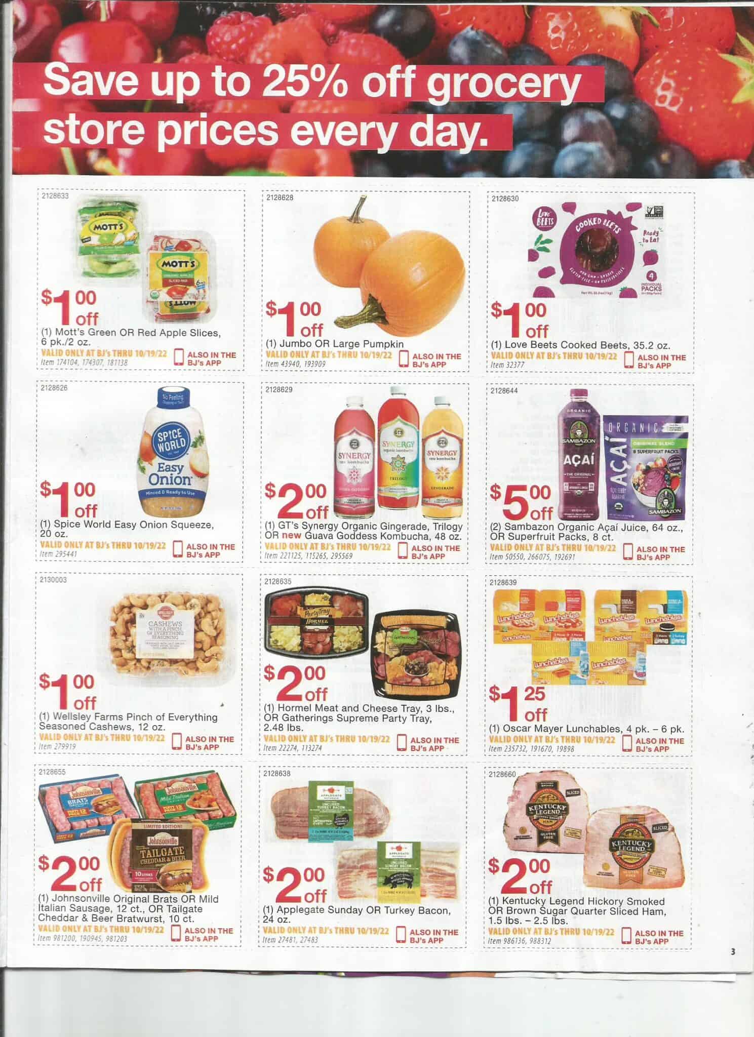 BJ’s In-Club Coupon Matchups Thru 10/19/22 | MyBJsWholesale