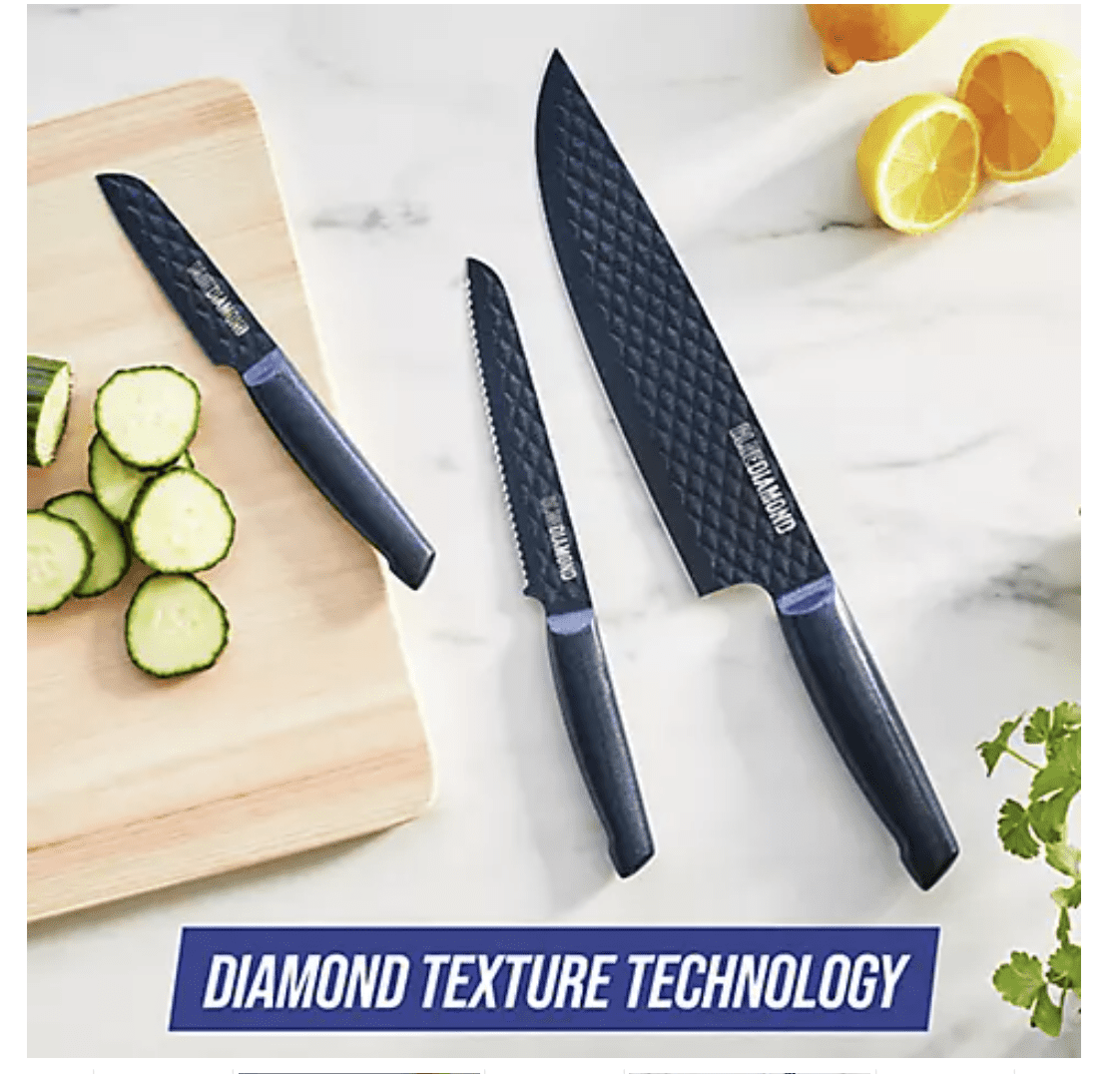 blue diamond knife set at BJs