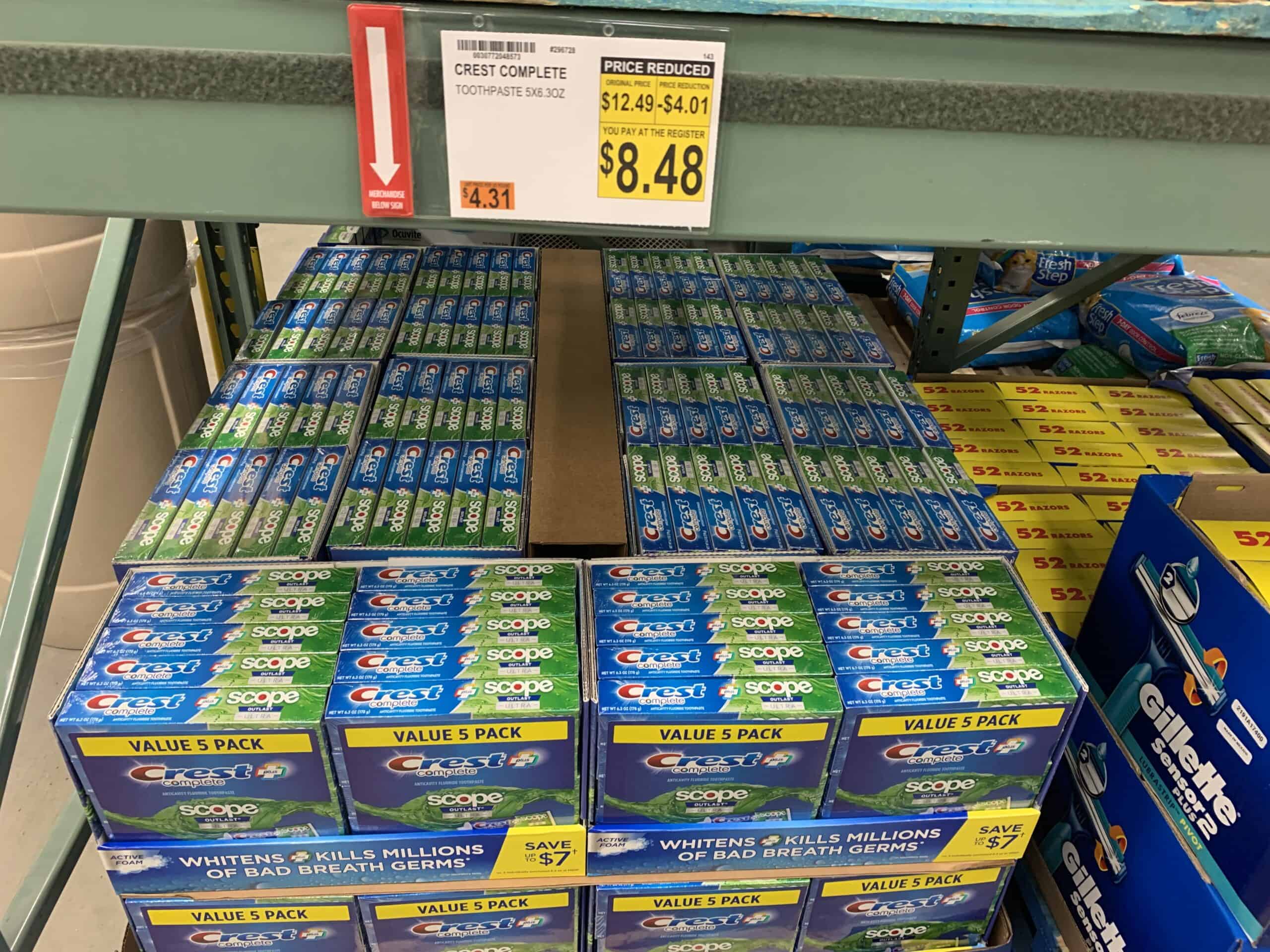 crest complete toothpaste