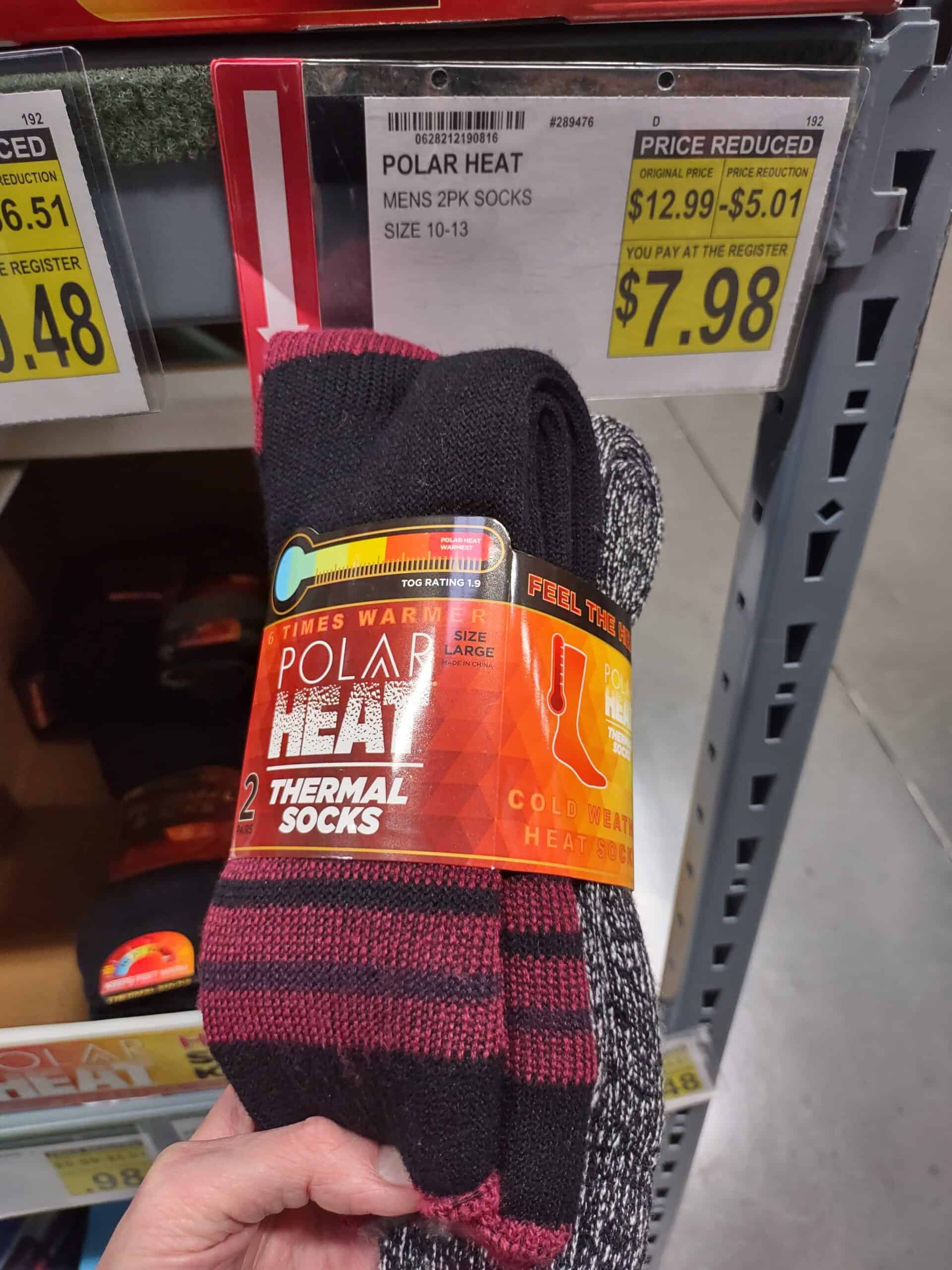 Polar Heat Mens THermal Socks
