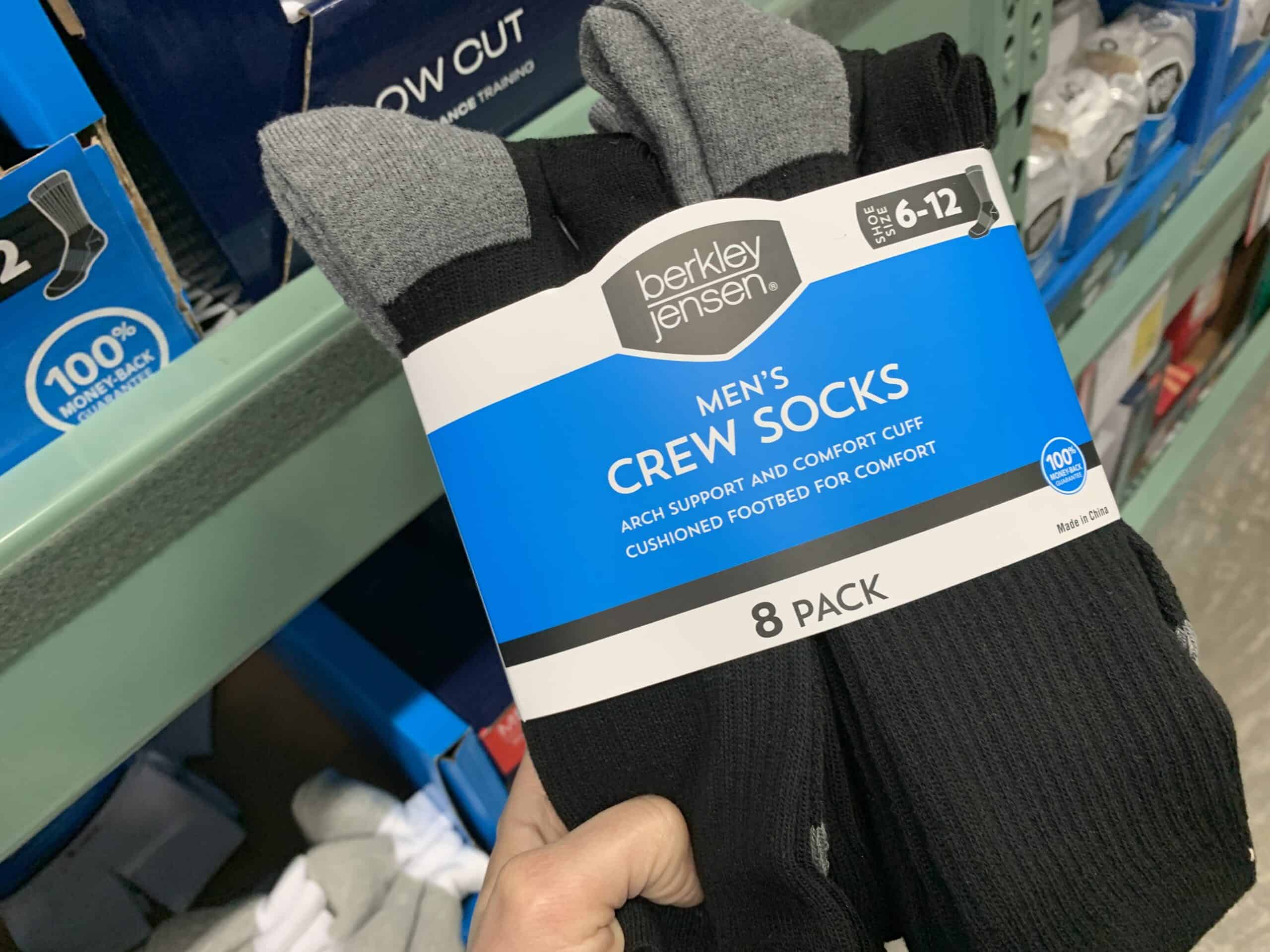 berkley jensen men's crew socks
