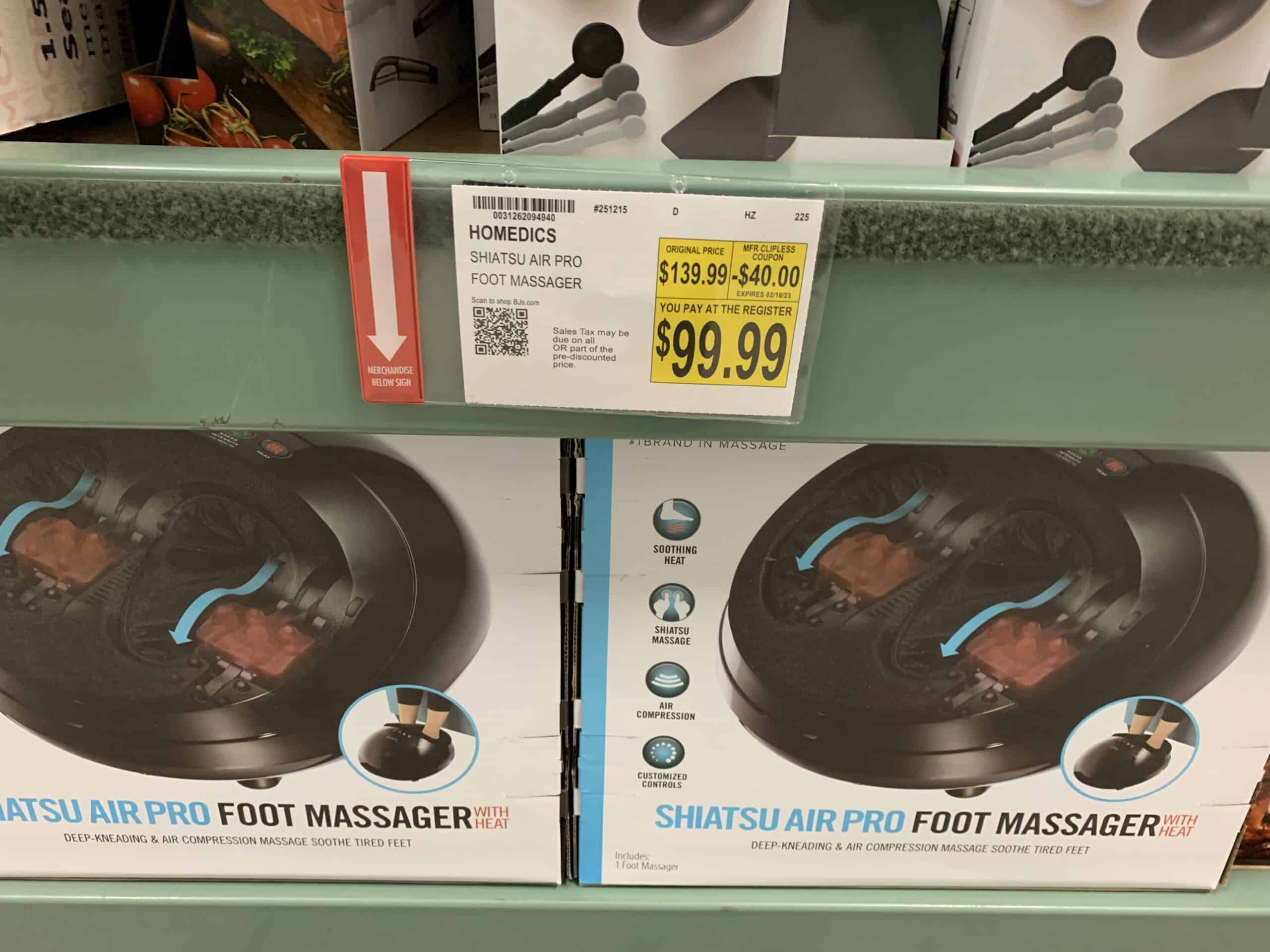 homedics shiatsu foot massager