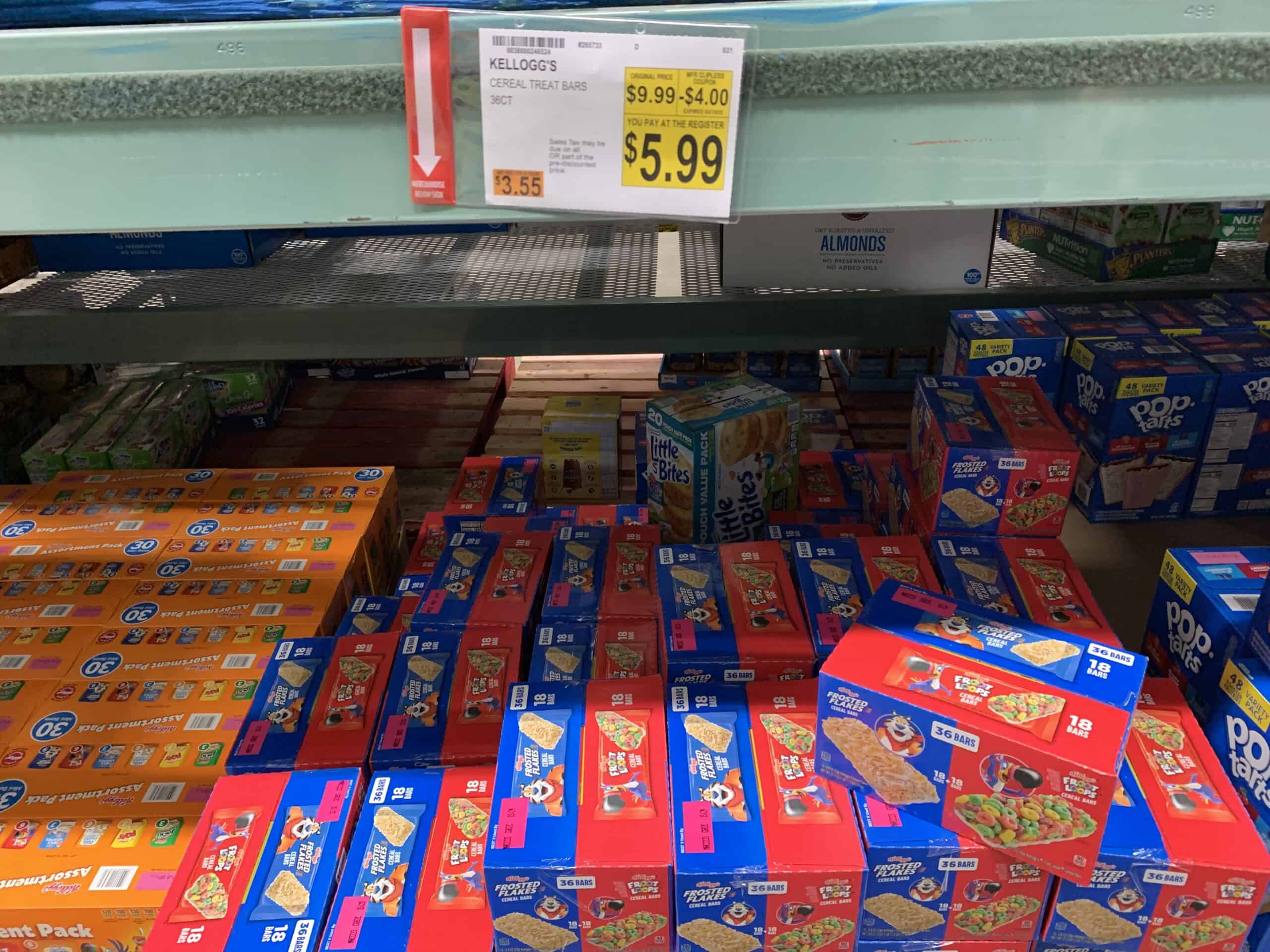 kellogg's cereal treat bars