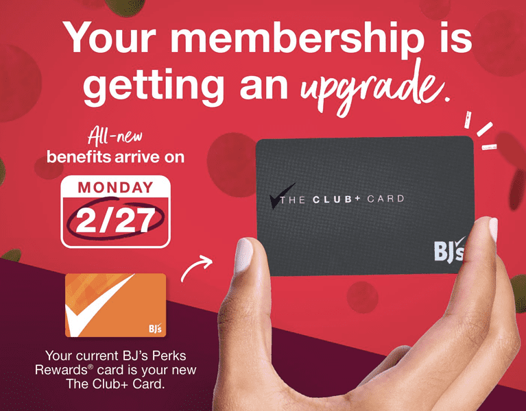 BJ's Perk's Rewards Membership is Changing To The Club+ MyBJsWholesale